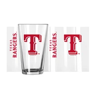 Texas Rangers 16oz. Team Wordmark Game Day Pint Glass