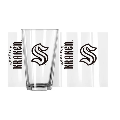 Seattle Kraken 16oz. Team Wordmark Game Day Pint Glass