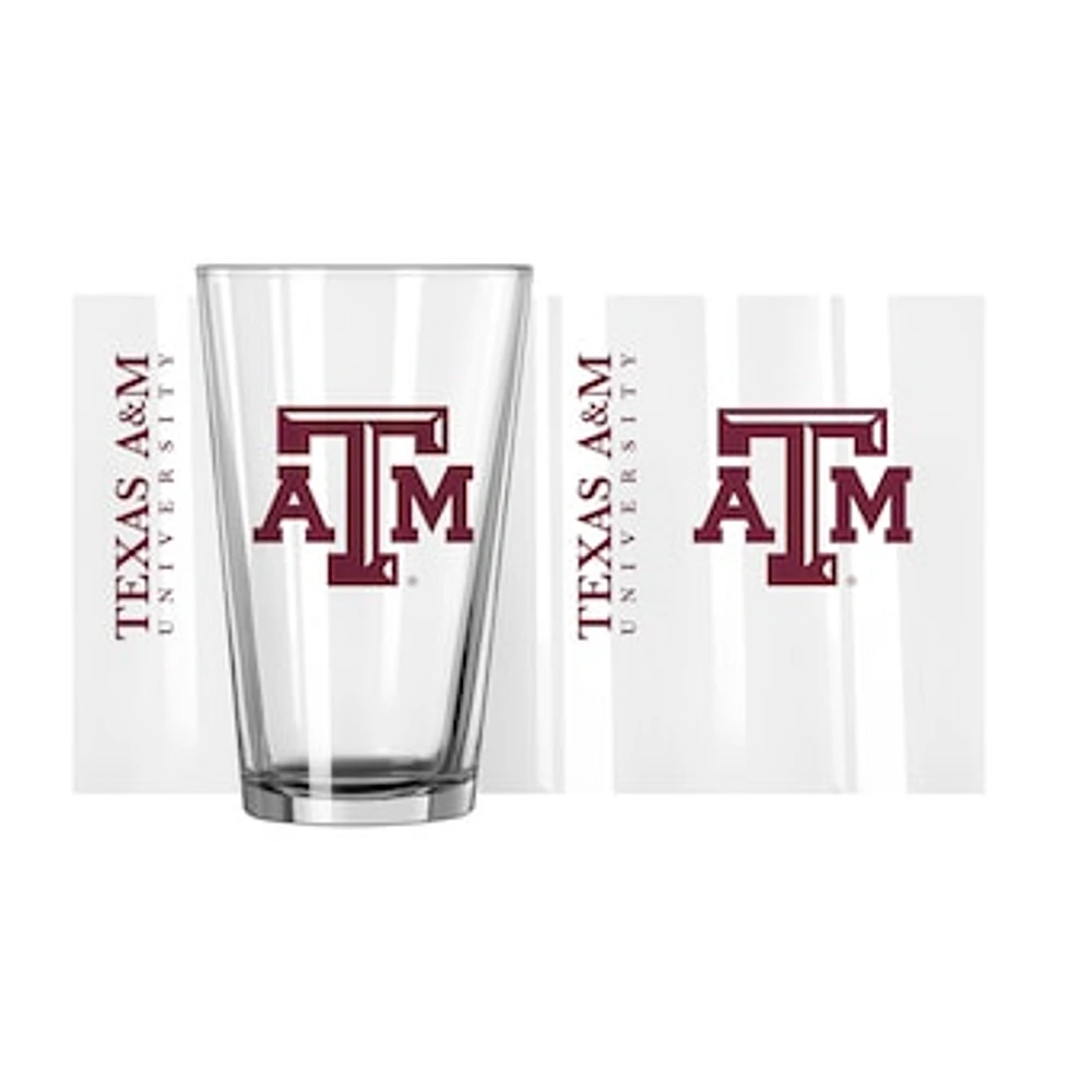 Texas A&M Aggies 16oz. Team Wordmark Game Day Pint Glass