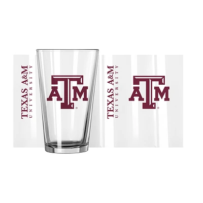 Texas A&M Aggies 16oz. Team Wordmark Game Day Pint Glass