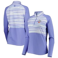 Women's FootJoy Purple Arnold Palmer Watercolor Raglan Half-Zip Top