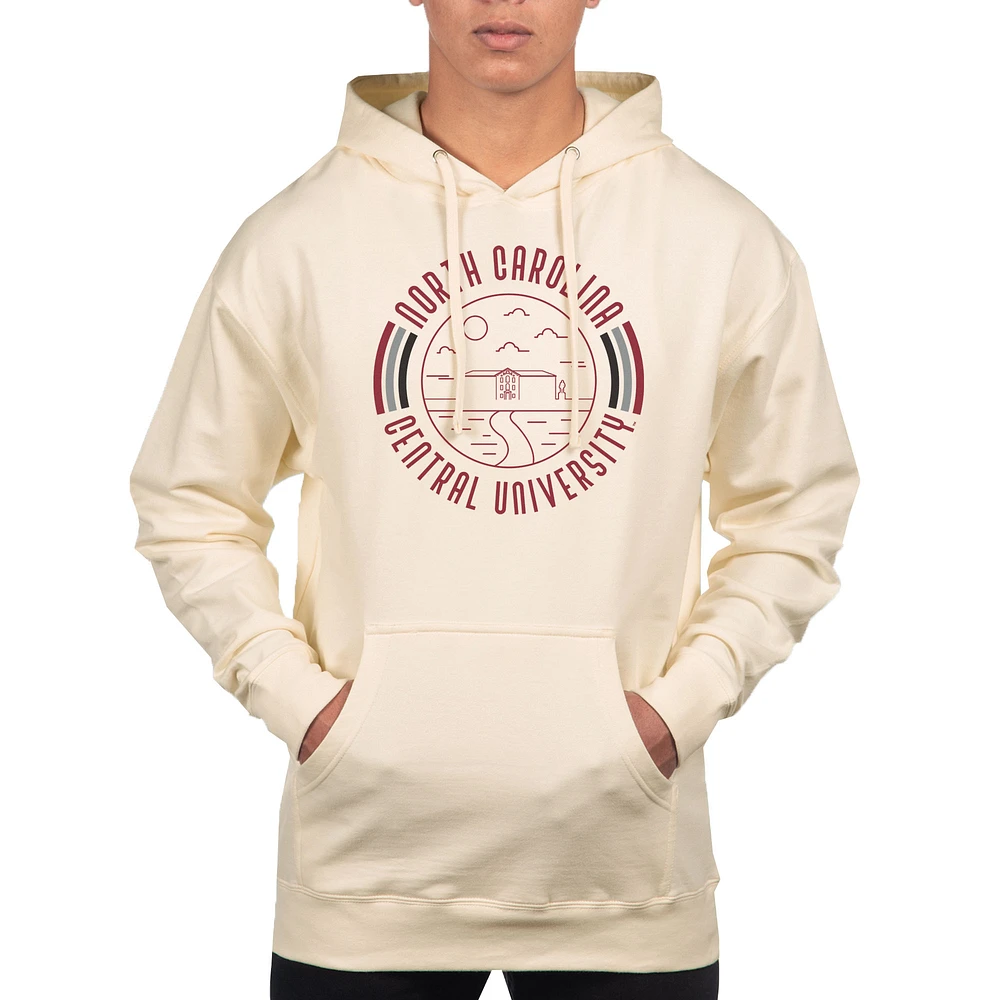 Men's Uscape Apparel Cream North Carolina Central Eagles Standard Pullover Hoodie