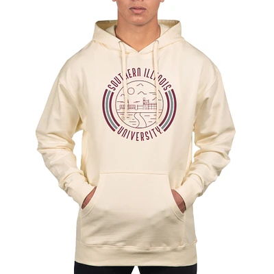 Men's Uscape Apparel Cream Southern Illinois Salukis Standard Pullover Hoodie