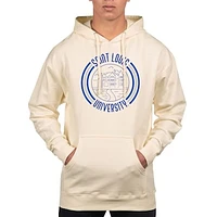 Men's Uscape Apparel Cream Saint Louis Billikens Standard Pullover Hoodie