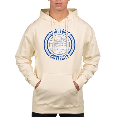 Men's Uscape Apparel Cream Saint Louis Billikens Standard Pullover Hoodie