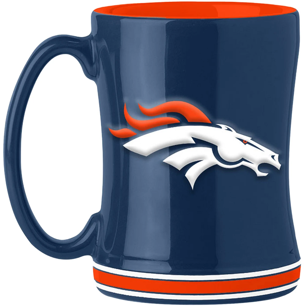 Denver Broncos 14oz. Logo Relief Mug