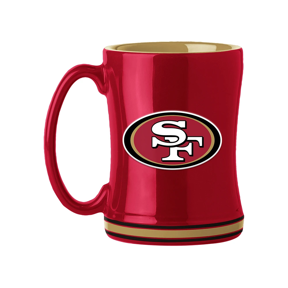 San Francisco 49ers 14oz. Logo Relief Mug