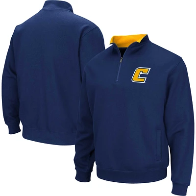 Men's Colosseum Navy Tennessee Chattanooga Mocs Tortugas Quarter-Zip Sweatshirt