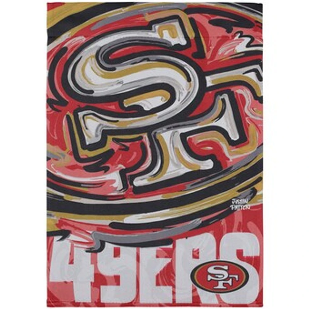 San Francisco 49ers 12.5'' x 18'' Double-Sided Justin Patten Suede Garden Flag