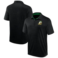 Men's Fanatics Heather Black Oregon Ducks Classic Homefield Polo