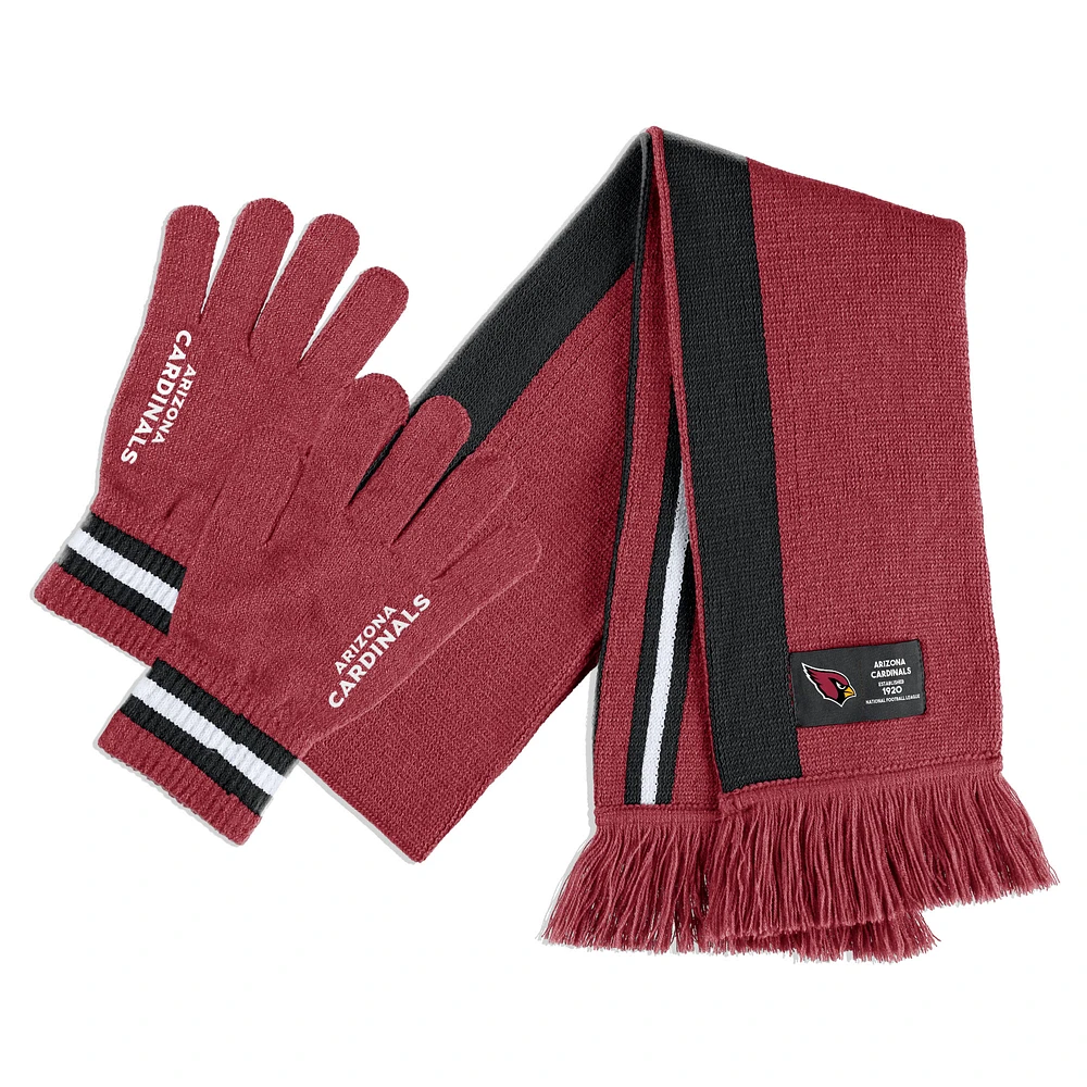 WEAR by Erin Andrews Arizona Cardinals Scarf and Glove Set