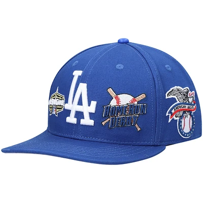 Men's Pro Standard Royal Los Angeles Dodgers All-Star Multi Hit Wool Snapback Hat