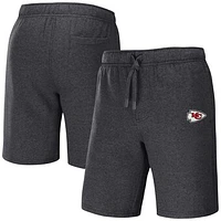 Men's NFL x Darius Rucker Collection by Fanatics Heather Charcoal Kansas City Chiefs Logo Shorts