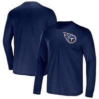 Men's NFL x Darius Rucker Collection by Fanatics Navy Tennessee Titans Team Long Sleeve Pocket T-Shirt