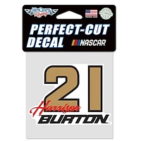 WinCraft Harrison Burton 4'' x 4'' Color Perfect Cut Decal