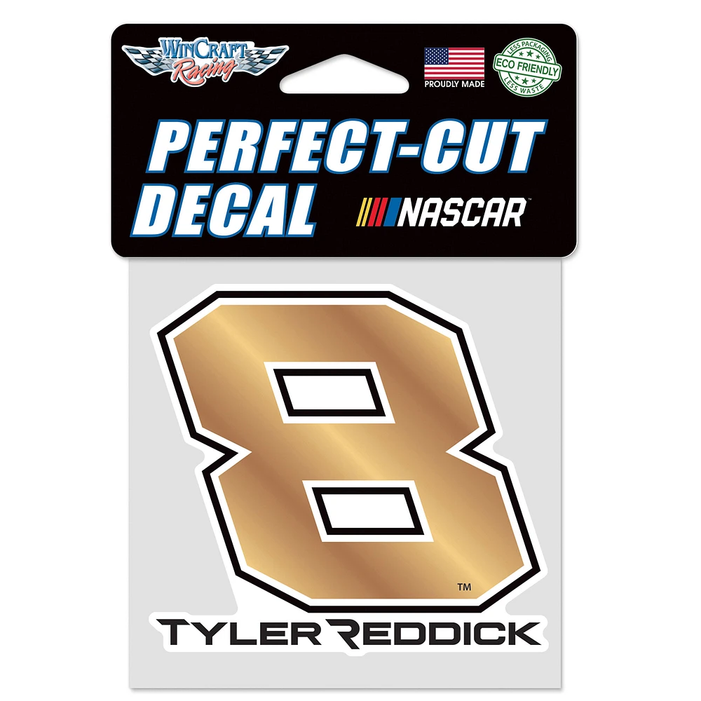 WinCraft Tyler Reddick 4'' x 4'' Color Perfect Cut Decal