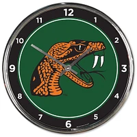 WinCraft Florida A&M Rattlers Team Chrome Wall Clock