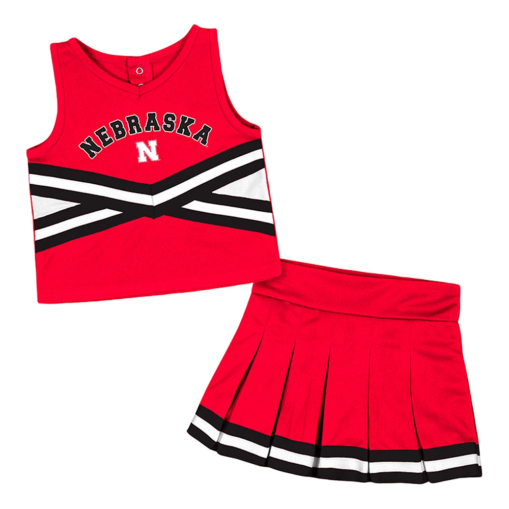 Girls Toddler Colosseum Scarlet Nebraska Huskers Carousel Cheerleader Set