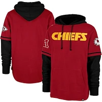 Men's '47 Red Kansas City Chiefs Shortstop Pullover Hoodie