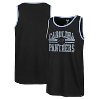 Men's '47  Black Carolina Panthers Winger Franklin Tank Top