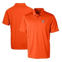 Men's Cutter & Buck Orange New York Mets Prospect Textured Stretch Polo