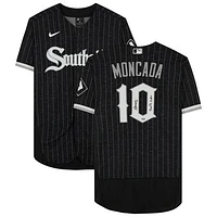 Yoan Moncada Charcoal Chicago White Sox Autographed Nike City Connect Authentic Jersey with "South Siders" Inscription