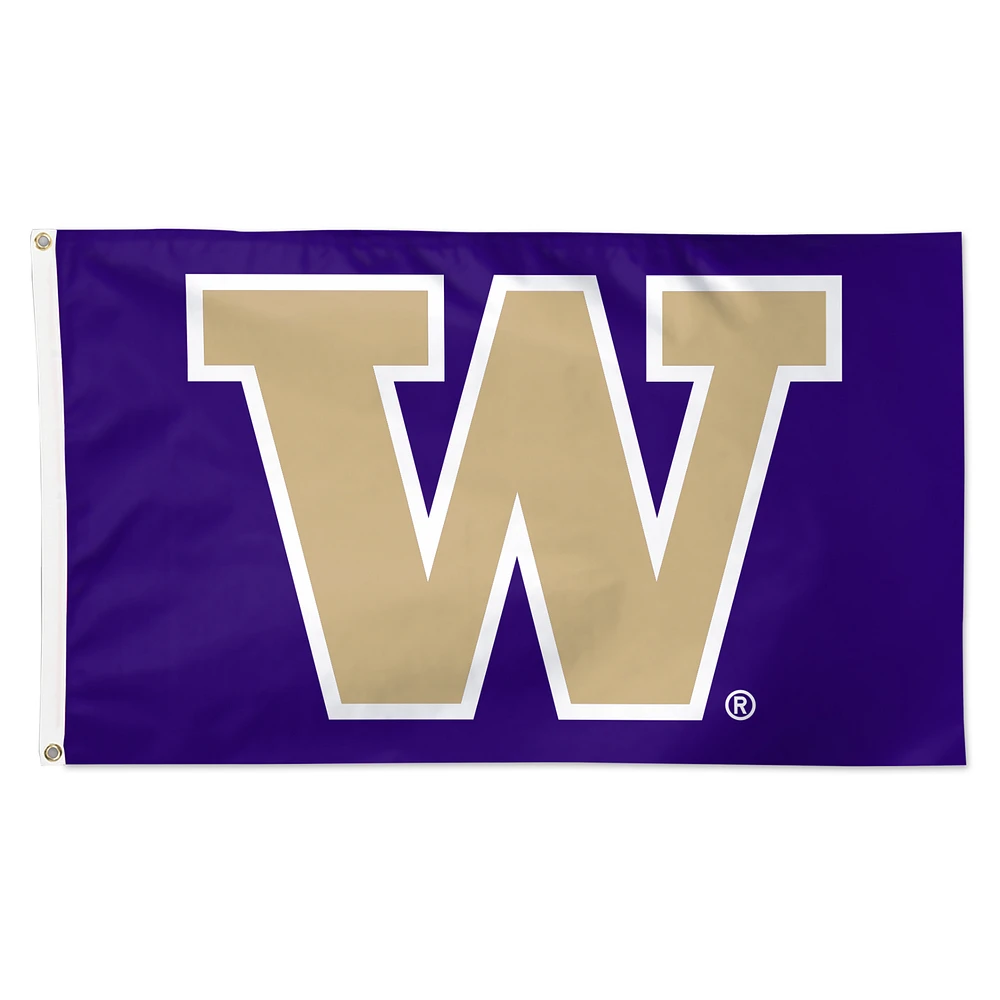 WinCraft Washington Huskies 3' x 5' Primary Logo Single-Sided Flag