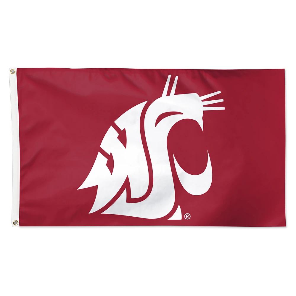 WinCraft Washington State Cougars 3' x 5' Primary Logo Single-Sided Flag