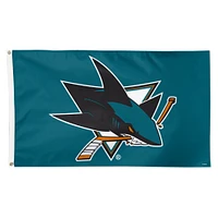 WinCraft San Jose Sharks 3' x 5' Primary Logo Single-Sided Flag
