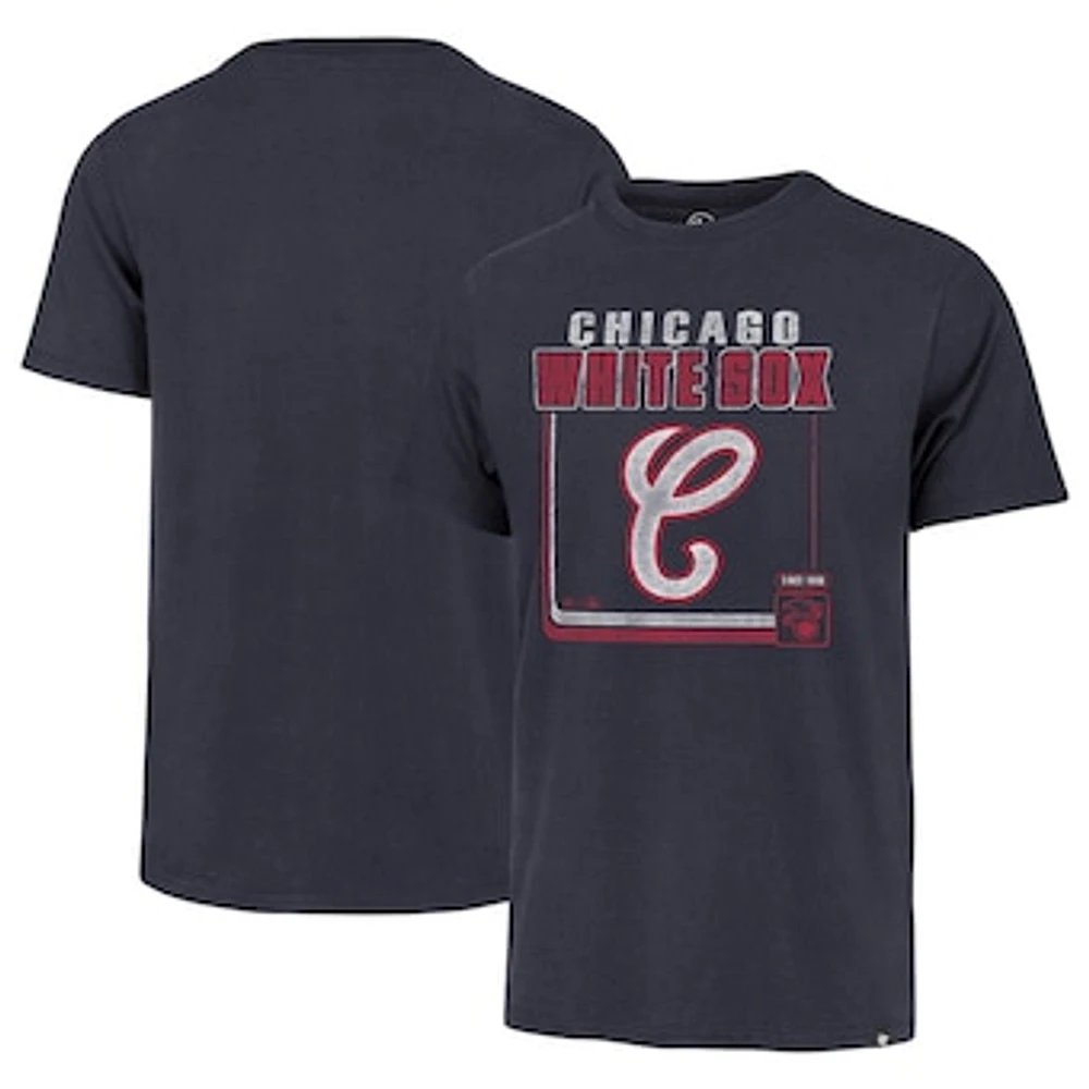 Men's '47  Navy Chicago White Sox Cooperstown Collection Borderline Franklin T-Shirt