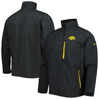 Men's Columbia Black Iowa Hawkeyes Ascender II Full-Zip Jacket