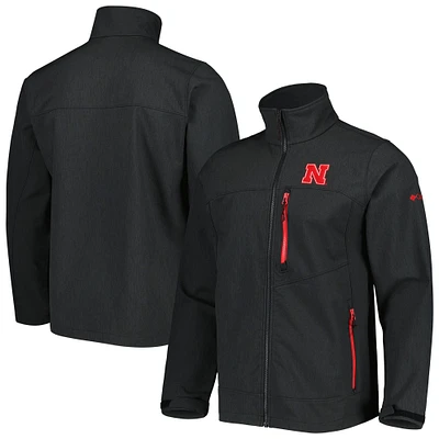 Men's Columbia Black Nebraska Huskers Ascender II Full-Zip Jacket