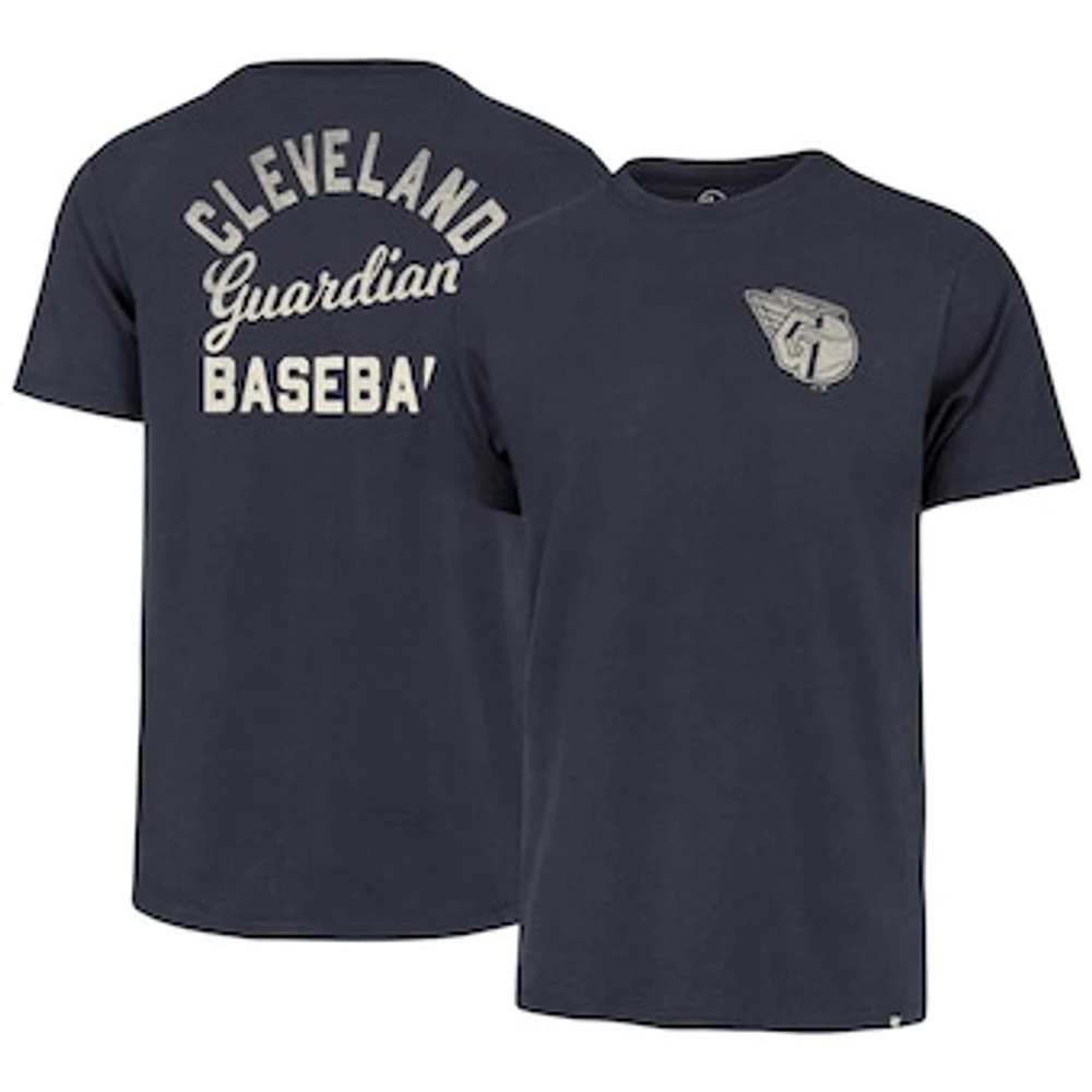 Men's '47  Navy Cleveland Guardians Turn Back Franklin T-Shirt