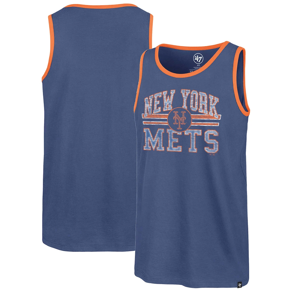 Men's '47 Royal New York Mets Winger Franklin Tank Top