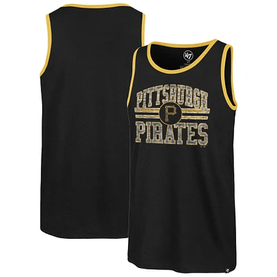 Men's '47 Black Pittsburgh Pirates Winger Franklin Tank Top