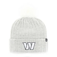 Women's '47 Gray Washington Commanders Koda Cuffed Knit Hat with Pom