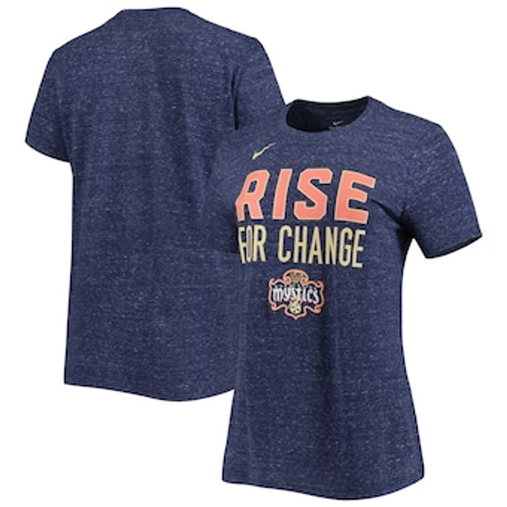 Women's Nike Navy Washington Mystics Varsity T-Shirt