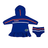 Girls Infant Colosseum Royal Florida Gators Winifred Hoodie Dress & Bloomer Set