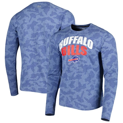 Men's MSX by Michael Strahan Royal Buffalo Bills Performance Camo Long Sleeve T-Shirt