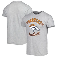 Men's Starter Heathered Gray Denver Broncos Prime Time T-Shirt