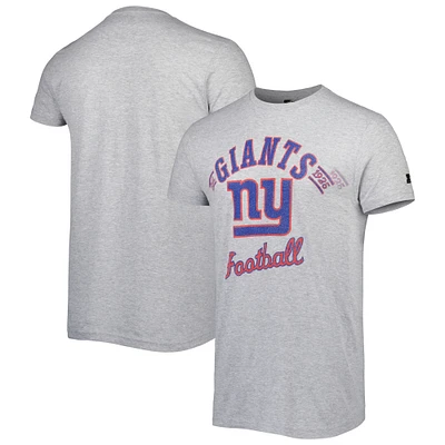 Men's Starter Heathered Gray New York Giants Prime Time T-Shirt