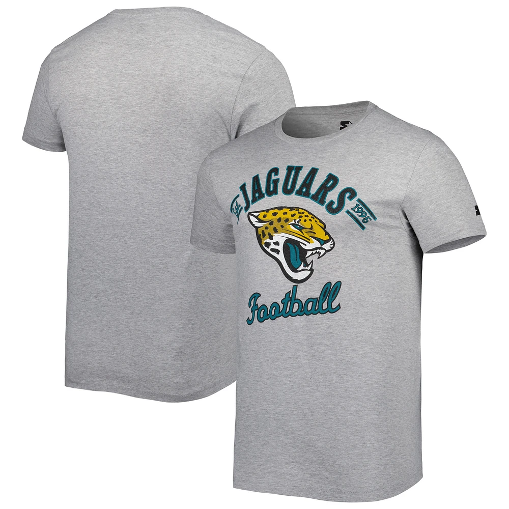 Men's Starter Heathered Gray Jacksonville Jaguars Prime Time T-Shirt