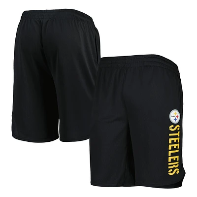 Men's MSX by Michael Strahan Black Pittsburgh Steelers Team Shorts