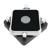 Roberts Wesleyan Redhawks Silver 2-Piece Square Coaster Set