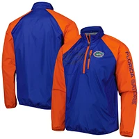 Men's G-III Sports by Carl Banks Royal/Orange Florida Gators Point Guard Raglan Half-Zip Jacket