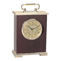 Gold Loras College Duhawks Carriage Clock