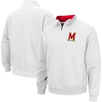 Men's Colosseum White Maryland Terrapins Tortugas Quarter-Zip Sweatshirt