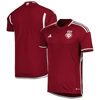 Men's adidas Burgundy Latvia National Team 2022/23 Home Replica Jersey