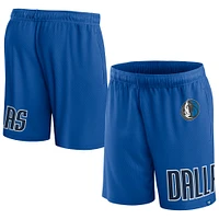 Men's Fanatics Royal Dallas Mavericks Free Throw Mesh Shorts