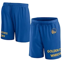 Men's Fanatics Royal Golden State Warriors Free Throw Mesh Shorts